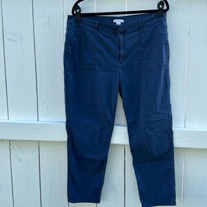 Daily Ritual Women's Washed Poplin Patch-Pocket Pant. EUC